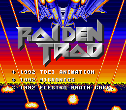 Raiden Trad Title Screen